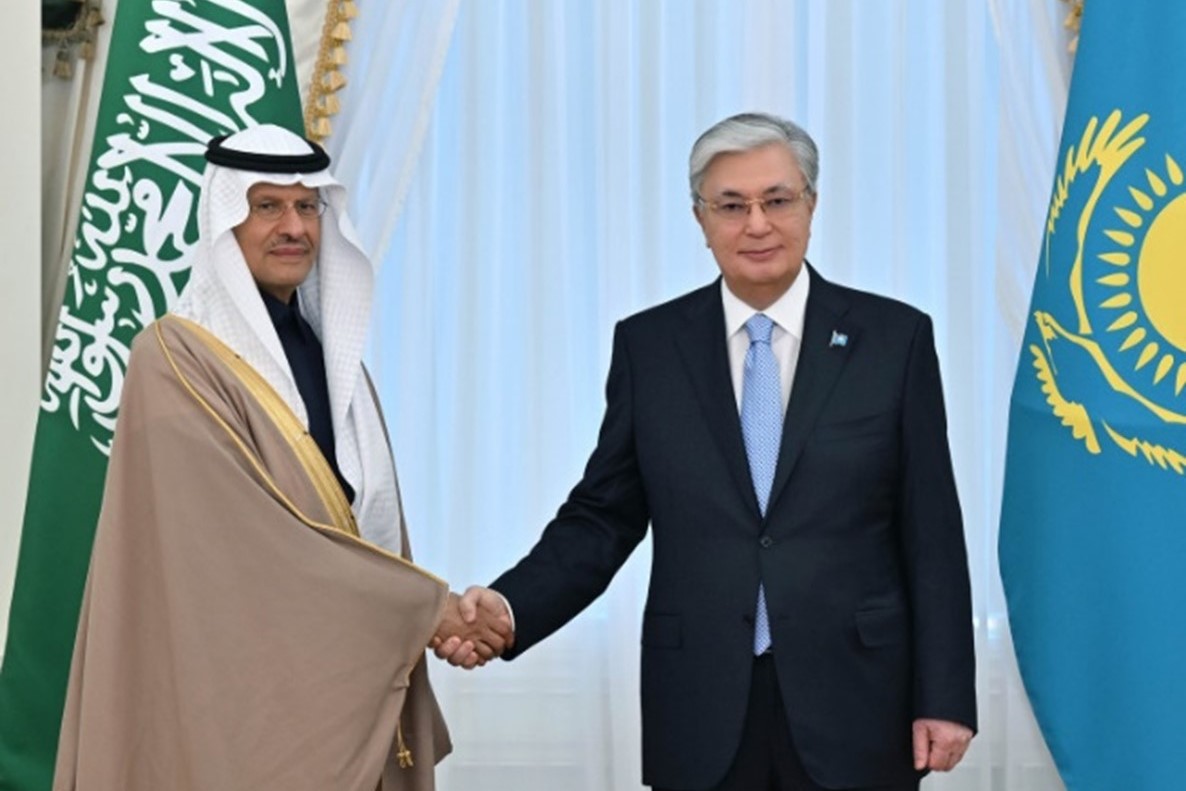 Kazakhstan’s President Tokayev meets with Saudi Arabia’s Minister of Energy Abdulaziz bin Salman Al Saud in Astana. Source: Astana Times