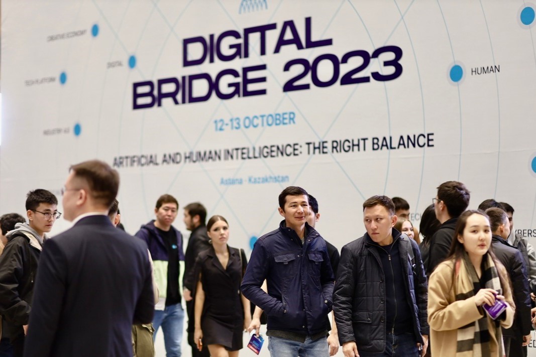 The two-day Digital Bridge 2023 forum in Astana. Source: digitalbusiness.kz