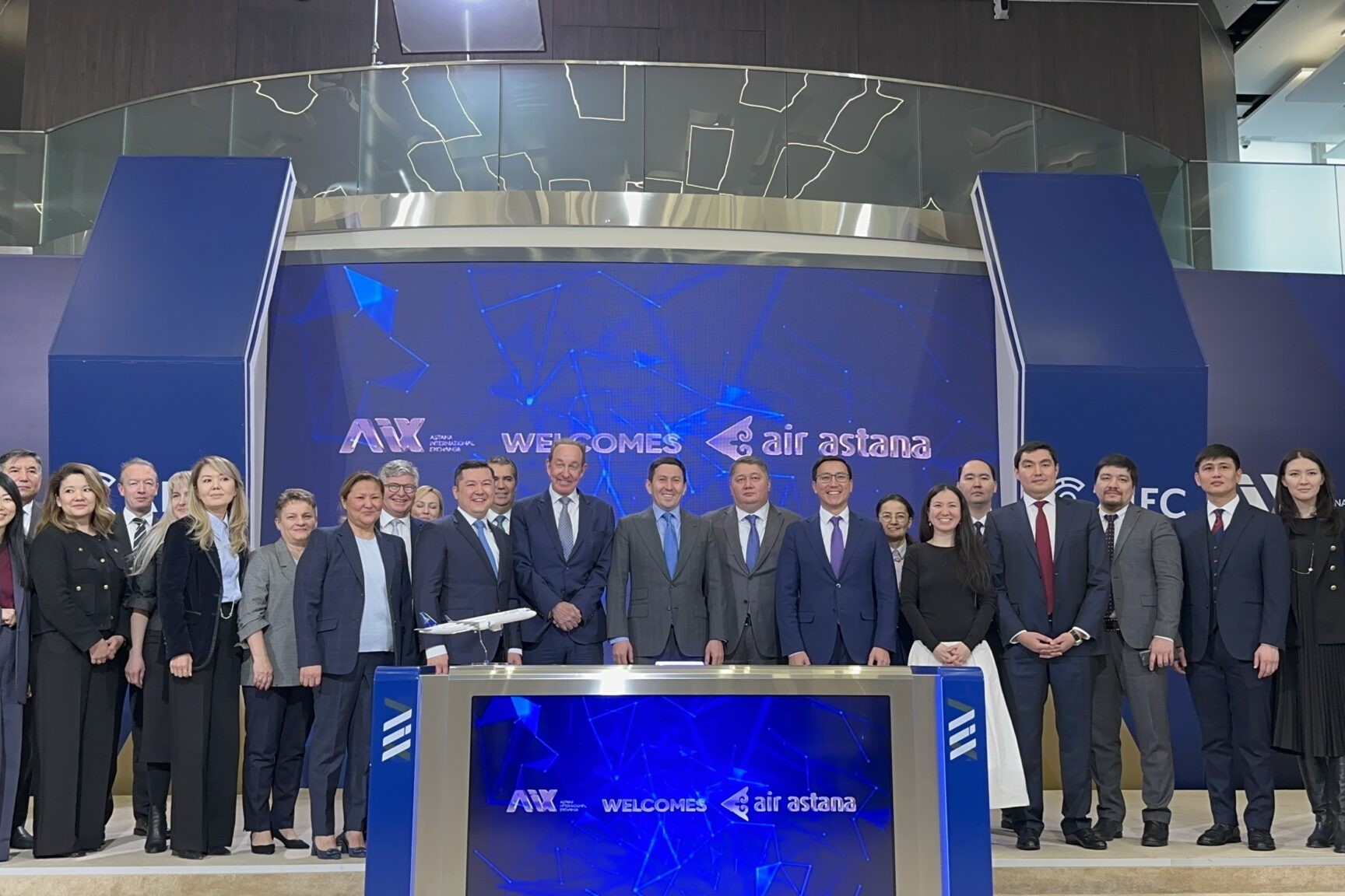 Air Astana kicked off its IPO on the Astana International Exchange (AIX) on Feb. 15. Source: The Astana Times