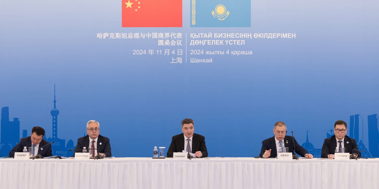 Kazakhstani Prime Minister Olzhas Bektenov led a trade delegation to China. Source: Daryo Image