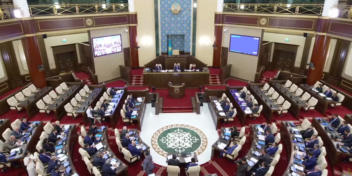 Sept. 11 plenary session of the Mazhilis. Source: Mazhilis, via Astana Times. Image
