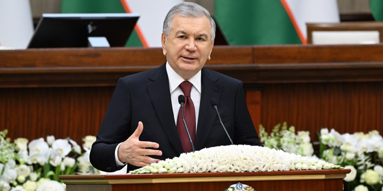 Uzbekistani President Shavkat Mirziyoyev addresses Oliy Majlis on regional cooperation. Source: President.uz Image