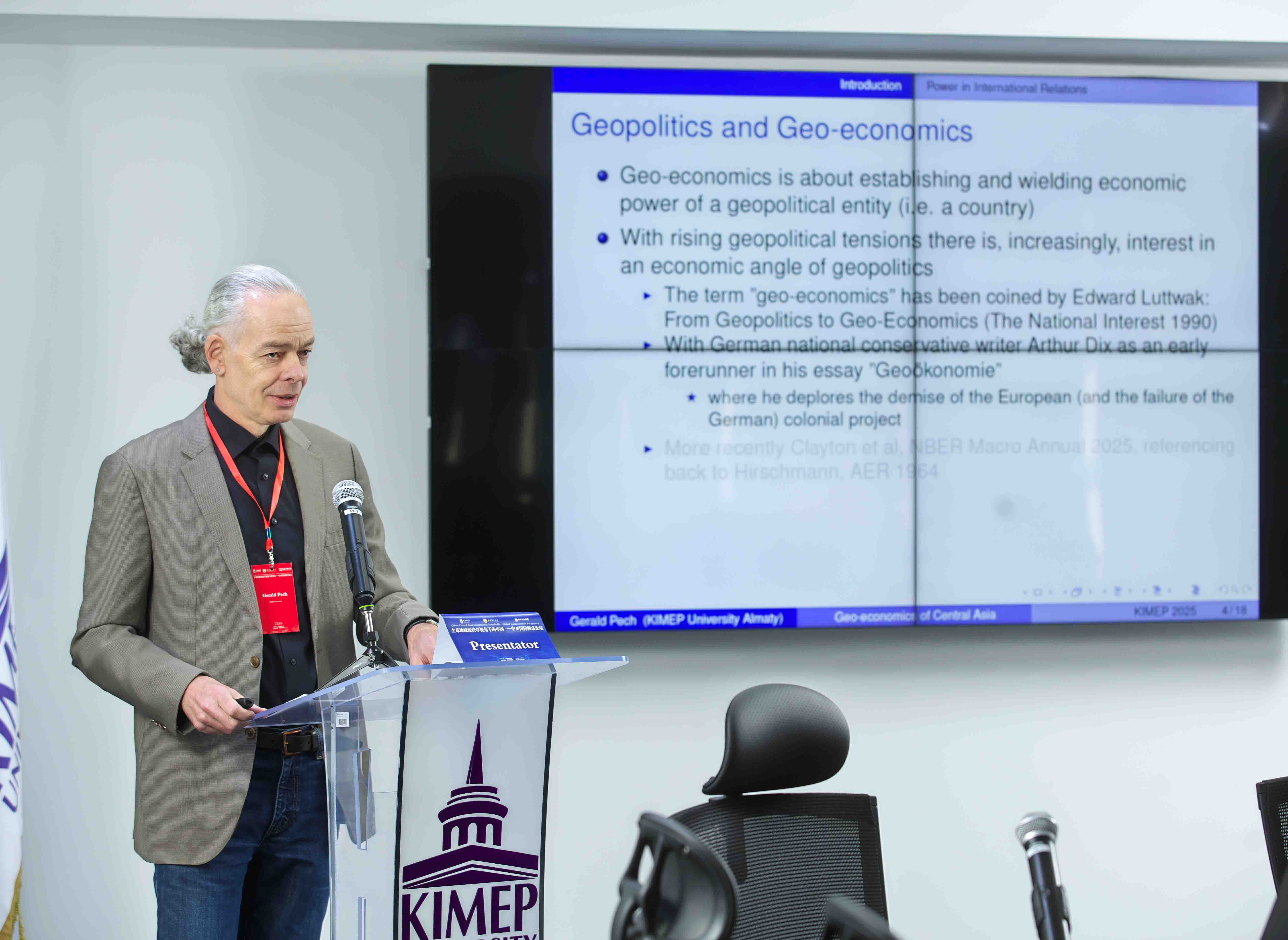 Dr. Gerald Pech, Associate Professor, Department of Economics, KIMEP University  Dr. Gerald Pech, Associate Professor, Department of Economics, KIMEP University