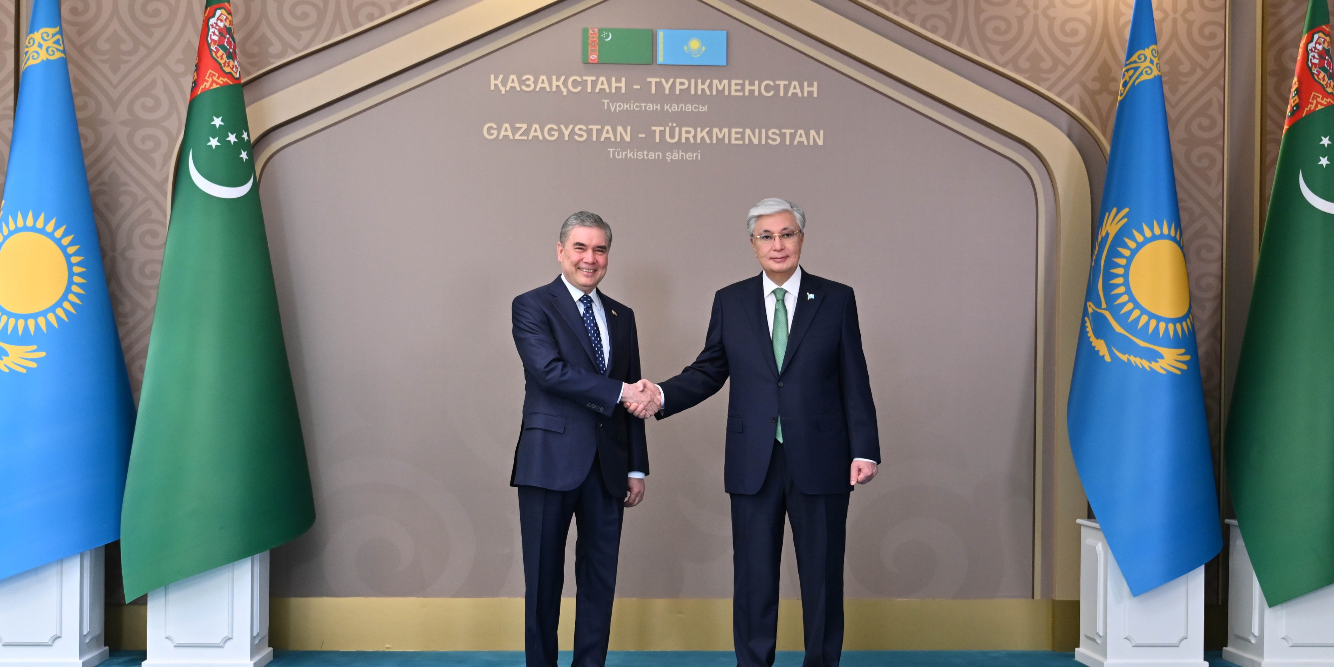 Gurbanguly Berdimuhamedov visited Turkistan, Kazakhstan, where he met President Tokayev. Source: Akorda Image