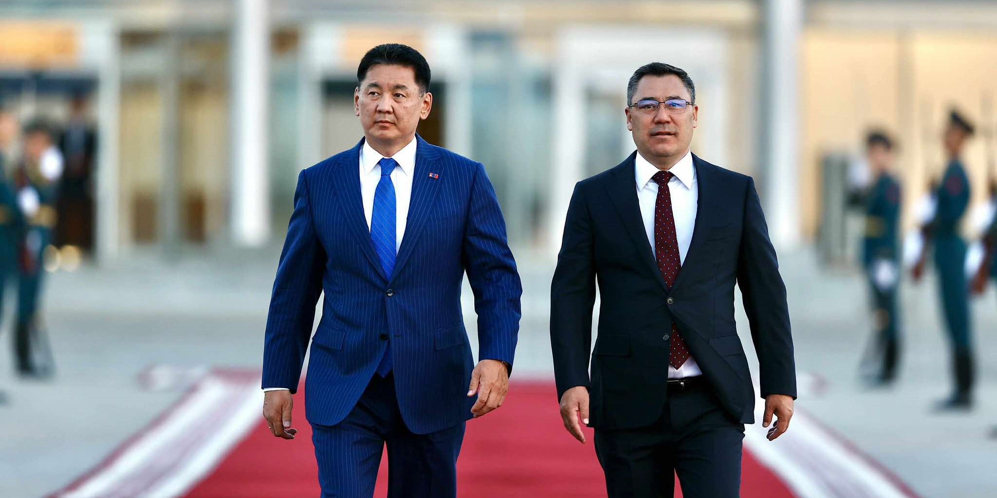 State Visit of Mongolia's President Khurelsukh Ukhnaa to the Kyrgyz Republic. Source: President.mn Image