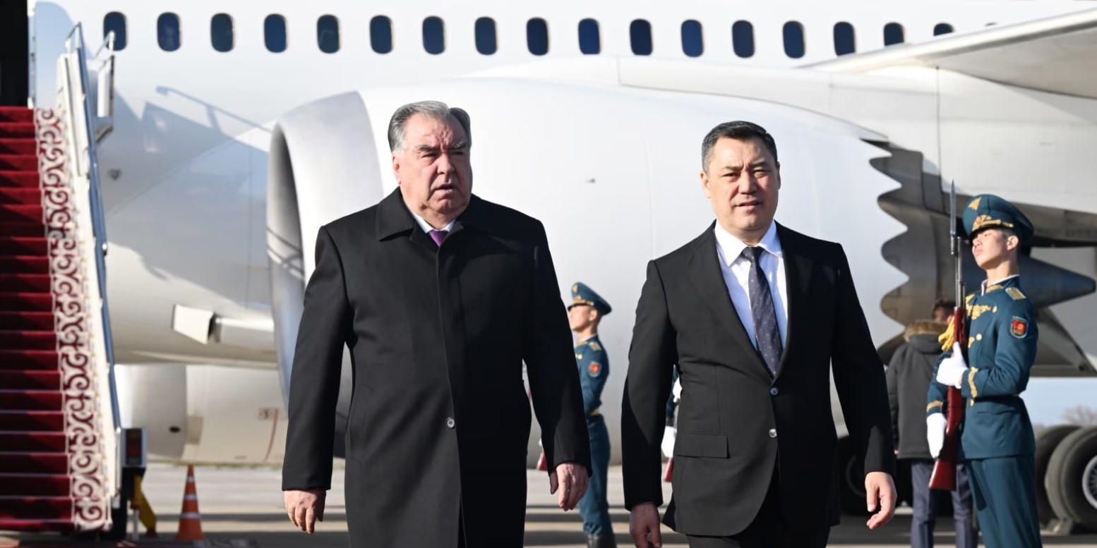 Tajikistani President Emomali Rahmon visited Kyrgyzstan this week to sign the border demarcation treaty between Kyrgyzstan and Tajikistan. Source: President.Tj Image