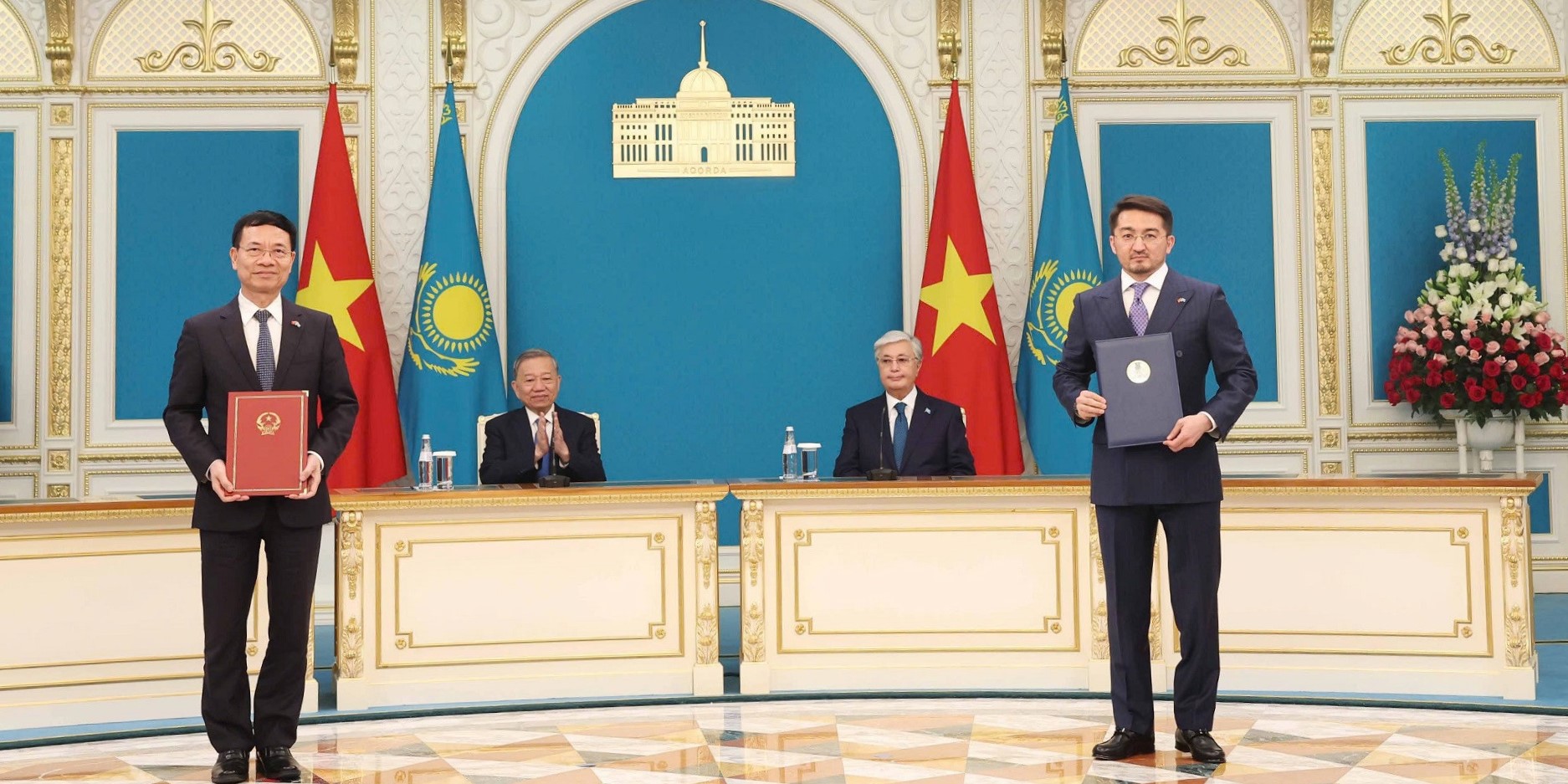 During the State visit, Vietnam and Kazakhstan sign tech partnership to boost digital cooperation. Source: Vietnamese Ministry of Science & Technology Image