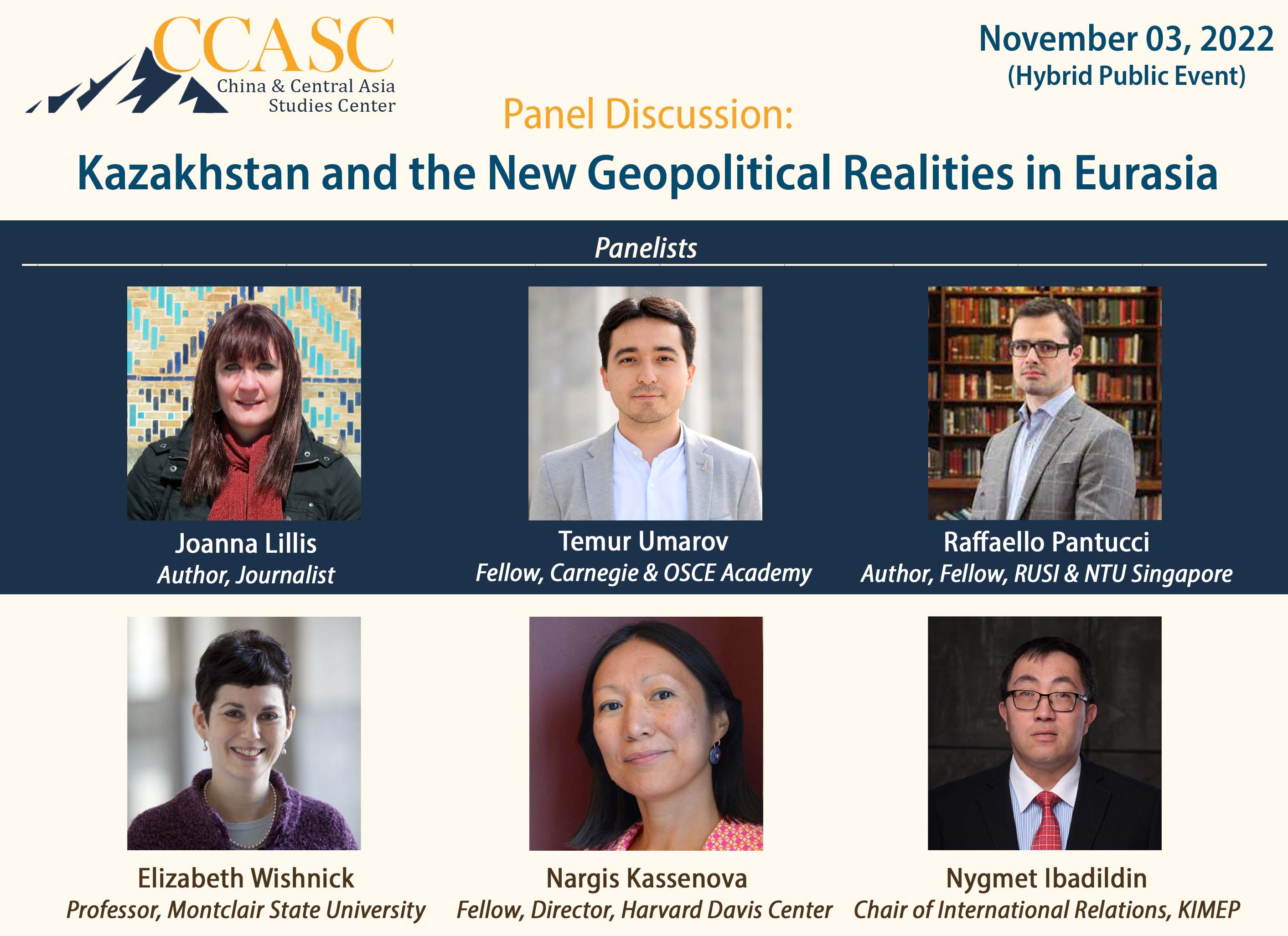 Kazakhstan and the New Geopolitical Realities in Eurasia (Panel Discussion)