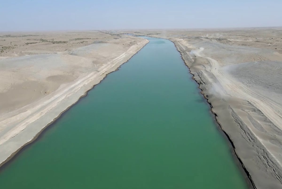 Amu Darya and Qosh Tepa Canal. Image source: The Kabul Times