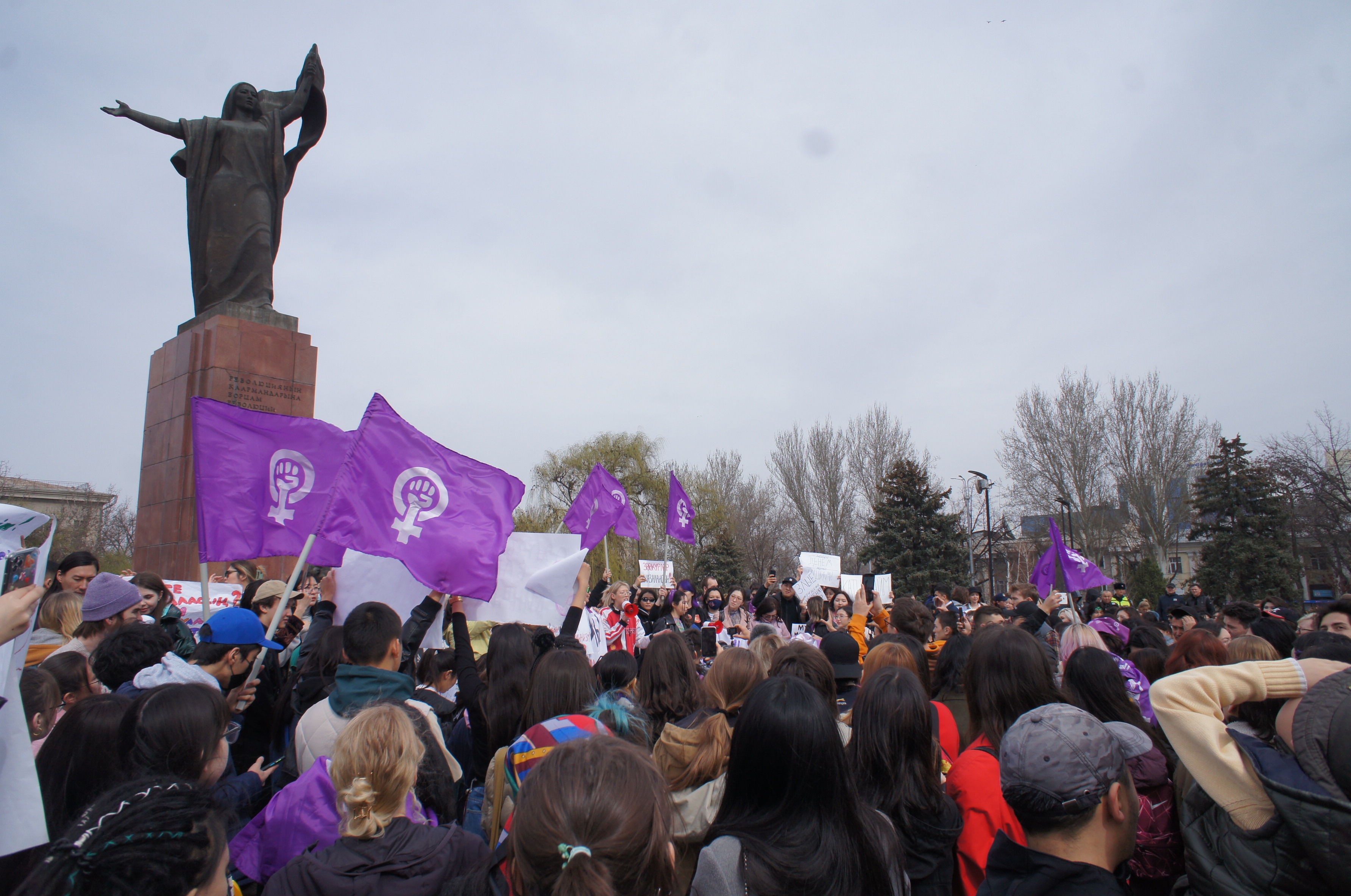 IWD March in Bishkek. Credit: Yumi Toboe, for CCASC
